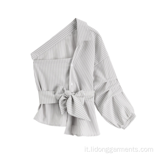 Camicia Dolce A Righe 2019 Top Irregolare